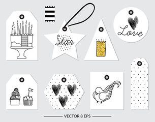 Vector. Elements for Birthday, party, wedding