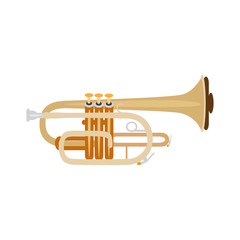 Obraz na płótnie Canvas Trumpet isolated, vector illustration