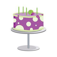 Polka Dot Birthday Cake