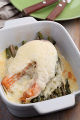 Salmon with asparagus