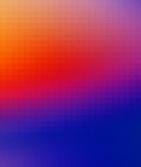 Orange, blue and red triangle.