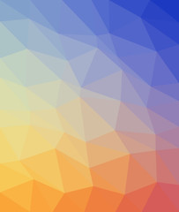Obraz premium Orange, blue and red triangle.