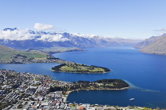 View of Queenstown New Zealand