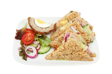 Ham salad sandwiches