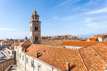 Beautiful view of the walled city, Dubrovnik Croatia. The mysterious atmosphere and processing.