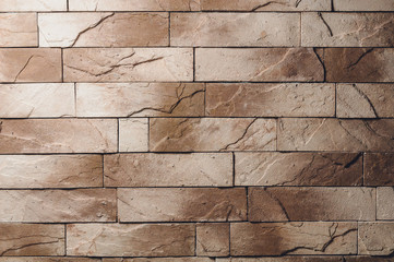 old grunge brown brick wall