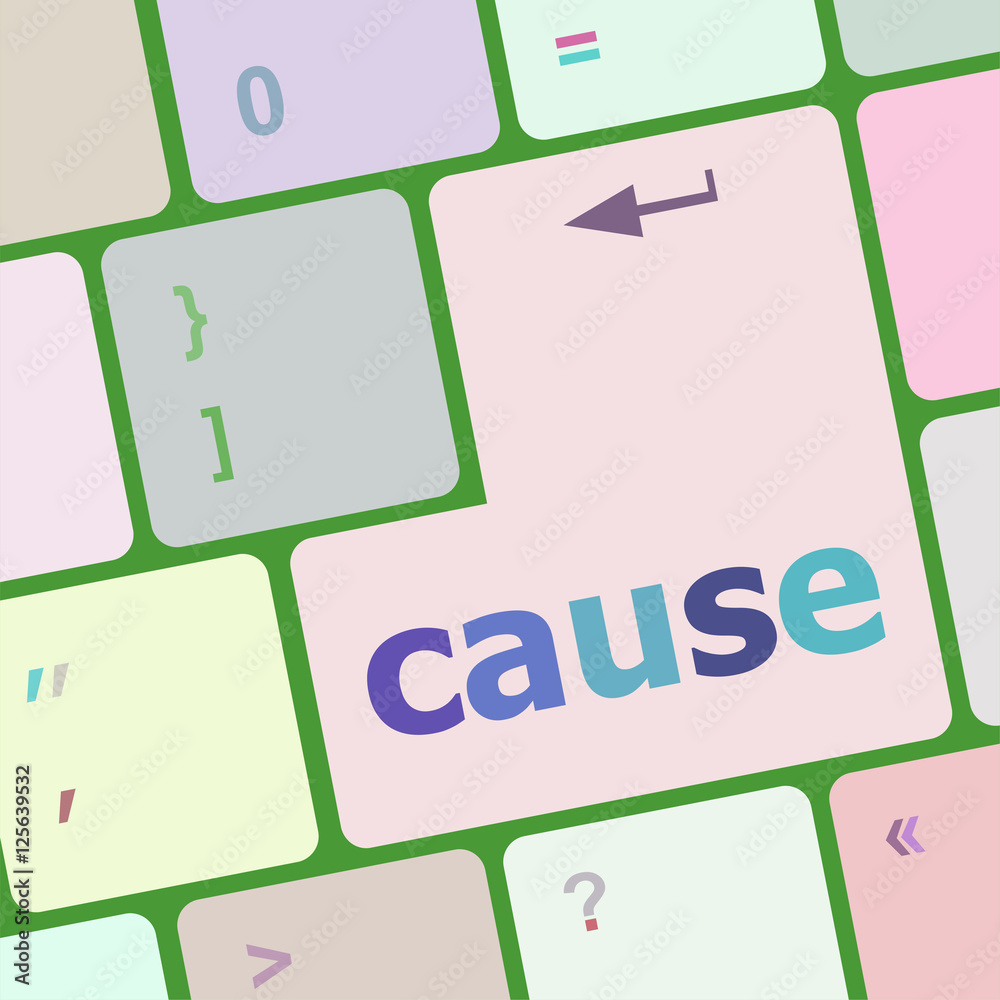Poster cause key on computer keyboard button