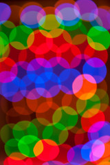 Multicolored defocused bokeh lights background