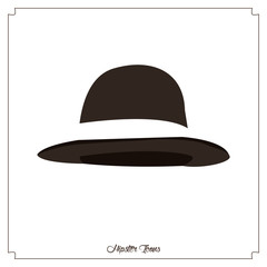 Isolated hipster icon