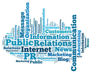 Obraz premium Word Cloud PR