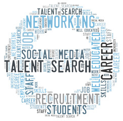 Talent search word cloud