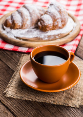 coffee cup and coffee beans