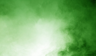 steam on the green background
