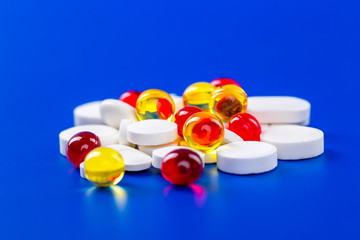 packings of pills and capsules of medicines