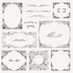 Vector Vintage Arabic Frames and Ornaments - 125647751