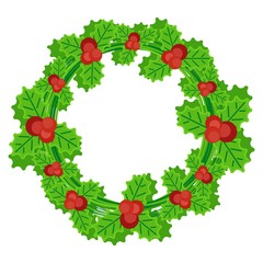 green christmas wreath