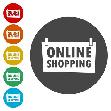 Online shopping Sign - illustration 