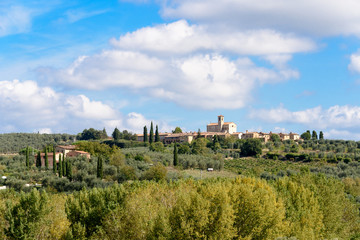 Fototapeta na wymiar Certosa di Pontignano in der Nähe von Siena