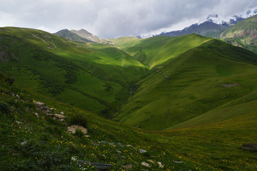 the majestic splendor of the Caucasus mountains