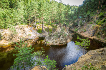 Kolorowe jeziorka w Rudawach Janowickich