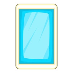 Blue smartphone icon. Cartoon illustration of smartphone vector icon for web design