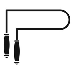 Skipping rope icon. Simple illustration of skipping rope vector icon for web