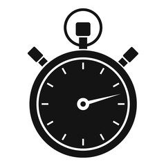 Stopwatch icon. Simple illustration of stopwatch vector icon for web