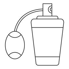 Retro perfume icon. Outline illustration of retro perfume vector icon for web