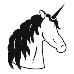 Unicorn icon. Simple illustration of unicorn vector icon for web