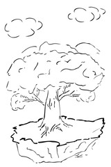 Tree at Flying Island (outline)