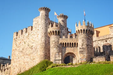 Photo sur Plexiglas Château Entrée du château de Ponferrada