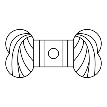 Skein of yarn icon. Outline illustration of skein of yarn vector icon for web