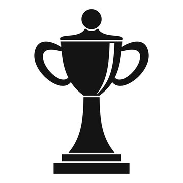 Championship cup icon. Simple illustration of championship cup vector icon for web