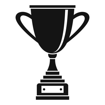 Gold cup for championship icon. Simple illustration of gold cup for championship vector icon for web