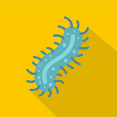 Cell of dangerous virus icon. Flat illustration of cell of dangerous virus vector icon for web