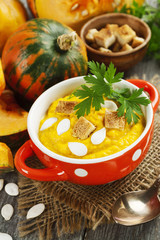 Pumpkin cream soup