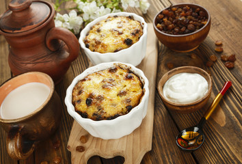 Casserole with cottage cheese