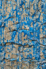 Battered sheet metal fence, Yangon, Myanmar