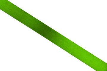 Festive ribbon on white background