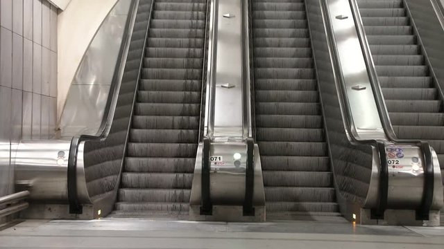 Escalator and stairs