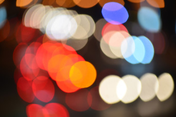 Abstract blurred background of night,effect style.