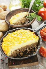 Potato casserole with meat