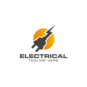 Electrical logo design vector