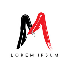 letter logotype color logo template