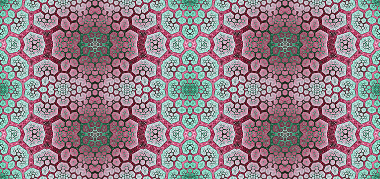     Abstract fractal high resolution seamless pattern background ideal for carpets, tapestries, fabric and wallpapers with a detailed branching interconnected pattern 