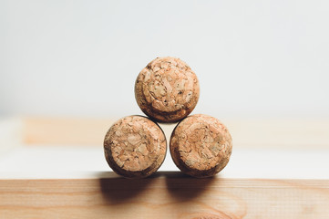 corks lies on a table-top