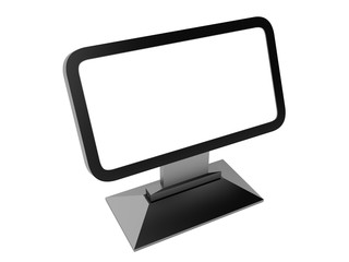 Blank Trade Show Booth. 3D rendering