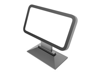 Blank Trade Show Booth. 3D rendering