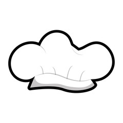 chef hat uniform isolated icon vector illustration design