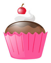 Cupcake  in pink cup